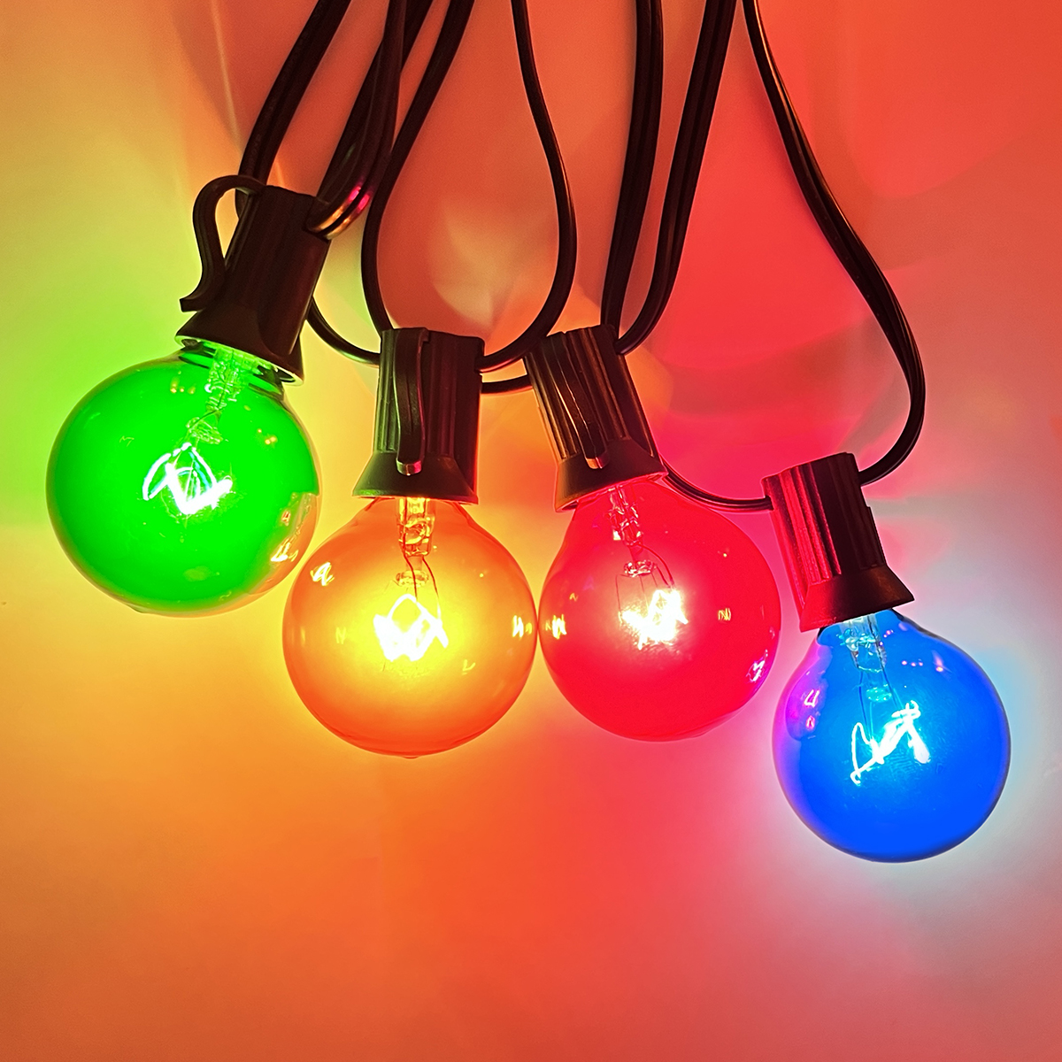 HCP098 G40多色高压灯串钨丝泡